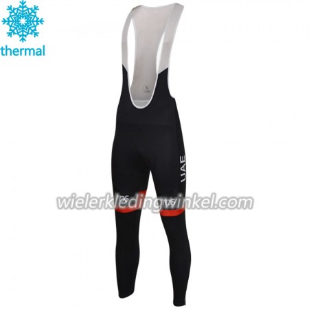 Fietsbroek Lang met Bretels 2018 Team UAE N001 Winter Thermal Fleece